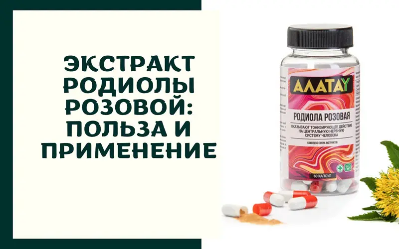 Экстракт родиолы розовой: польза и применение