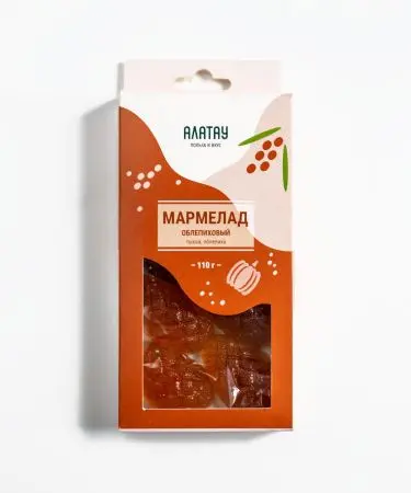 Мармелад ягодный Облепиховый, 110 гр (дисплей)