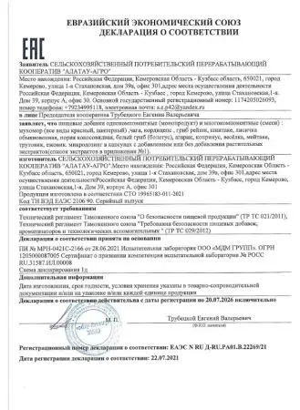 Мухомор ПАНТЕРНЫЙ микродозинг 350 мг, 60 капсул